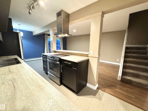 #18 10616 123 St Nw, Edmonton, AB - Indoor Photo Showing Kitchen With Double Sink