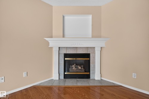 #111 1670 Jamha Rd Nw, Edmonton, AB - Indoor Photo Showing Living Room With Fireplace