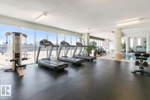 #605 11307 99 Av Nw, Edmonton, AB - Indoor Photo Showing Gym Room