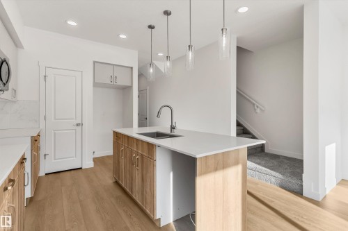 18863 29 Avenue Nw, Edmonton, AB - Indoor Photo Showing Kitchen With Upgraded Kitchen
