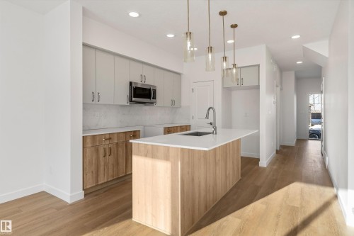 18863 29 Avenue Nw, Edmonton, AB - Indoor Photo Showing Kitchen With Upgraded Kitchen