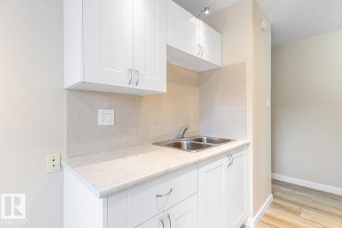 #202 10815 83 Av Nw, Edmonton, AB - Indoor Photo Showing Kitchen With Double Sink