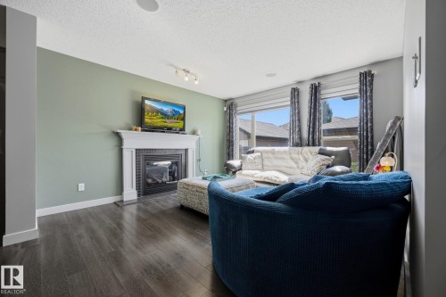 2020 Glenridding Gate Gate Sw, Edmonton, AB - Indoor Photo Showing Living Room With Fireplace
