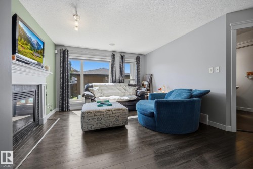 2020 Glenridding Gate Gate Sw, Edmonton, AB - Indoor Photo Showing Living Room With Fireplace
