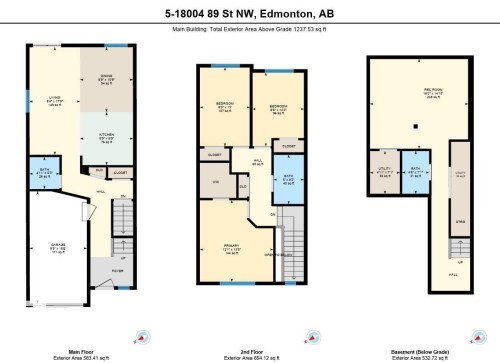 Floor plan - #5 18004 89 St Nw, Edmonton, AB - Other
