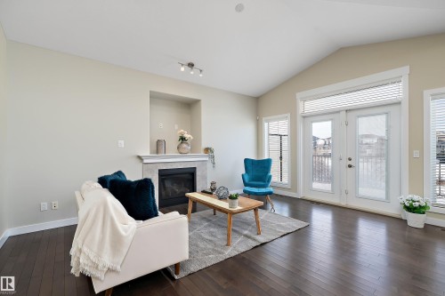 3090 Cameron Heights Way Nw, Edmonton, AB - Indoor Photo Showing Living Room With Fireplace