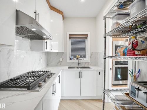 4621 170A Avenue Nw, Edmonton, AB - Indoor Photo Showing Kitchen With Double Sink