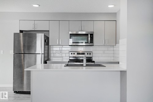 #20 1530 Tamarack Boulevard Nw, Edmonton, AB - Indoor Photo Showing Kitchen With Upgraded Kitchen