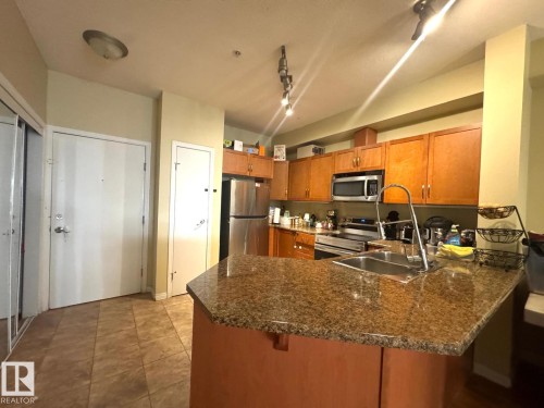 #117 4304 139 Av Nw, Edmonton, AB - Indoor Photo Showing Kitchen With Double Sink