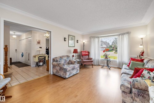 45 Blue Quill Crescent Nw, Edmonton, AB - Indoor Photo Showing Living Room