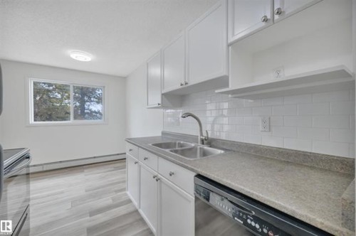 #10 4616 47 St, Leduc, AB - Indoor Photo Showing Kitchen With Double Sink