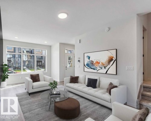 7126 50A Avenue, Beaumont, AB - Indoor Photo Showing Living Room