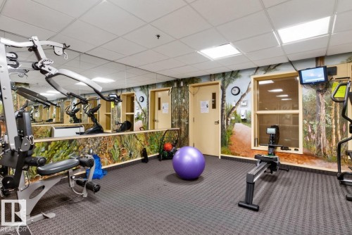#322 7510 89 St Nw, Edmonton, AB - Indoor Photo Showing Gym Room