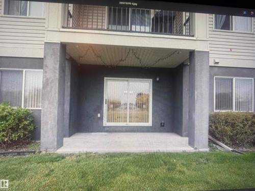 Onto huge grassy area with a BBQ hookup - #106 592 Hooke Rd Nw, Edmonton, AB 