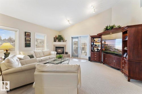 2602 6 Avenue, Cold Lake, AB - Indoor Photo Showing Living Room With Fireplace