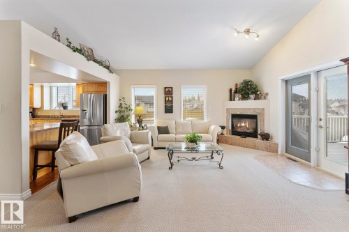 2602 6 Avenue, Cold Lake, AB - Indoor Photo Showing Living Room With Fireplace