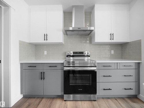 19066 20A Avenue Nw, Edmonton, AB - Indoor Photo Showing Kitchen With Upgraded Kitchen