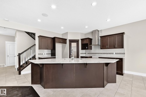13032 208 Street Nw, Edmonton, AB - Indoor Photo Showing Kitchen With Upgraded Kitchen
