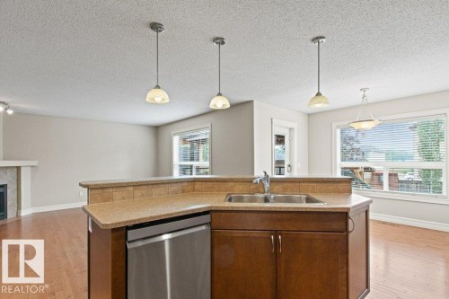 1636 Westerra Avenue, Stony Plain, AB - Indoor Photo Showing Kitchen With Double Sink