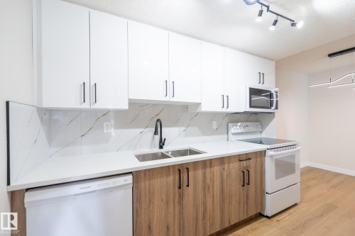 14 Amberly Court Nw, Edmonton, AB - Indoor Photo Showing Kitchen With Double Sink