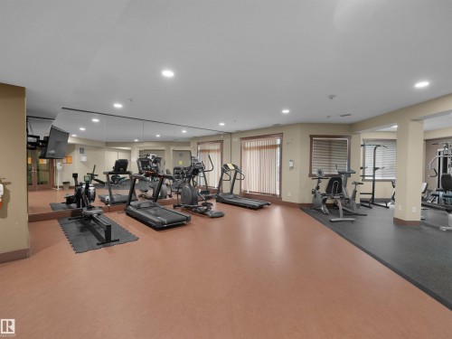 #241 2503 Hanna Cres Nw, Edmonton, AB - Indoor Photo Showing Gym Room