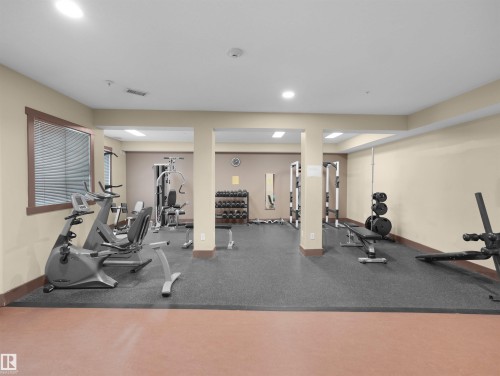 #241 2503 Hanna Cres Nw, Edmonton, AB - Indoor Photo Showing Gym Room