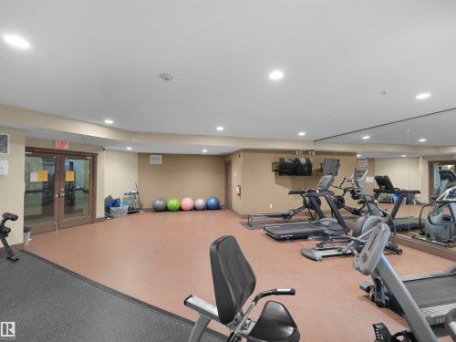 #241 2503 Hanna Cres Nw, Edmonton, AB - Indoor Photo Showing Gym Room