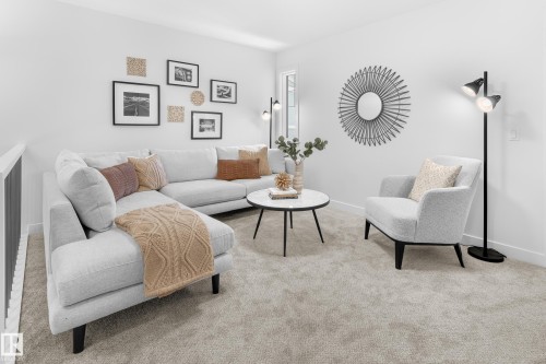 1424 Cristall Place Sw, Edmonton, AB - Indoor Photo Showing Living Room