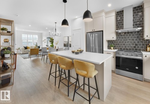 224 Chappelle Drive Sw, Edmonton, AB - Indoor Photo Showing Kitchen With Upgraded Kitchen