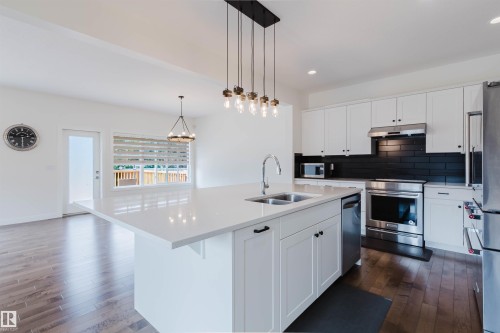 1504 Ainslie Place Sw, Edmonton, AB - Indoor Photo Showing Kitchen With Double Sink With Upgraded Kitchen