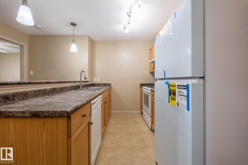 #106 1188 Hyndman Rd Nw, Edmonton, AB - Indoor Photo Showing Kitchen