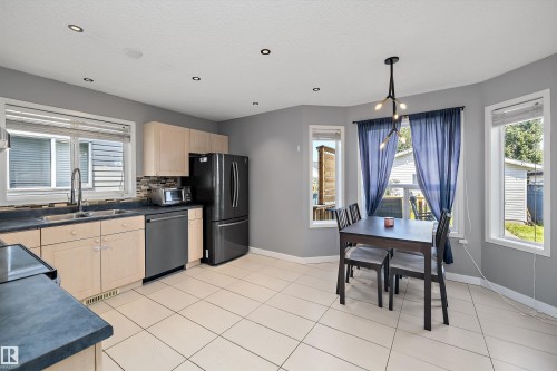 11630 167B Avenue Nw, Edmonton, AB - Indoor Photo Showing Kitchen With Double Sink