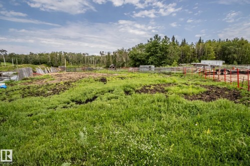Expansive agricultural land featuring a verdant field with varied terrain, surrounded by natural wooded areas - 11218 Twp Rd 590, Rural St. Paul County, AB - Outdoor With View