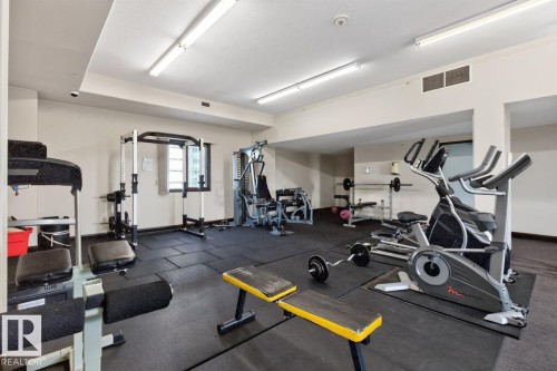 #801 9707 106 St Nw, Edmonton, AB - Indoor Photo Showing Gym Room