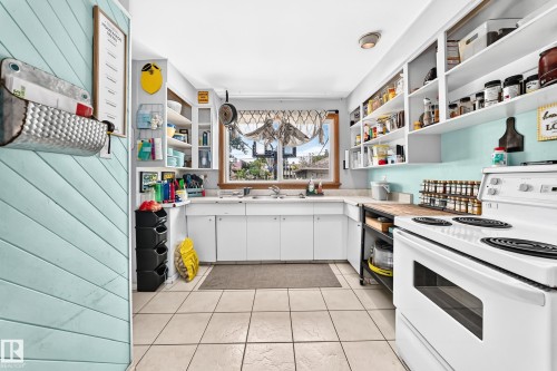 12718 126 Street Nw, Edmonton, AB - Indoor Photo Showing Kitchen With Double Sink