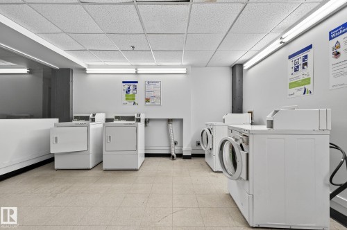 #201 10355 105 St Nw, Edmonton, AB - Indoor Photo Showing Laundry Room