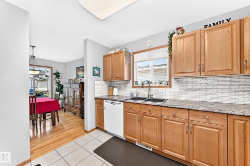 #204 4807 43A Av, Leduc, AB - Indoor Photo Showing Kitchen With Double Sink