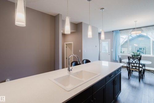 4331 Cooke Lane Sw, Edmonton, AB - Indoor Photo Showing Kitchen With Double Sink