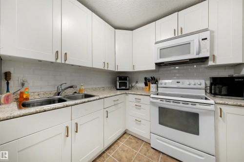 #10 2816 116 St Nw, Edmonton, AB - Indoor Photo Showing Kitchen With Double Sink