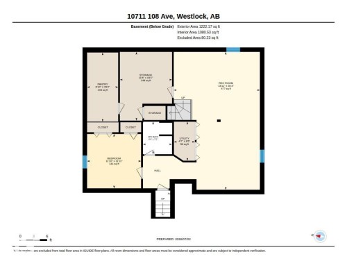 Floor plan - 10711 108 Avenue, Westlock, AB - Other