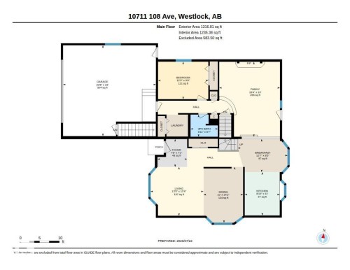 Floor plan - 10711 108 Avenue, Westlock, AB - Other
