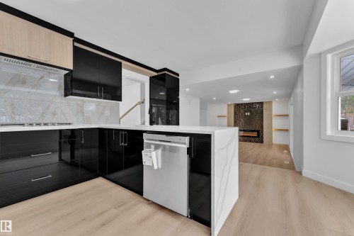 11615 24 Avenue Nw, Edmonton, AB - Indoor Photo Showing Kitchen With Upgraded Kitchen