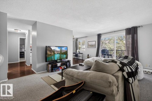 #301 10335 117 St Nw, Edmonton, AB - Indoor Photo Showing Living Room