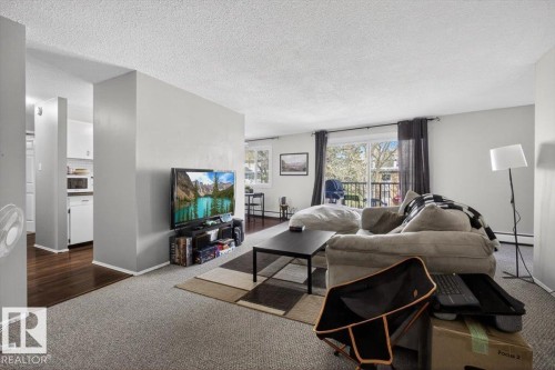 #301 10335 117 St Nw, Edmonton, AB - Indoor Photo Showing Living Room