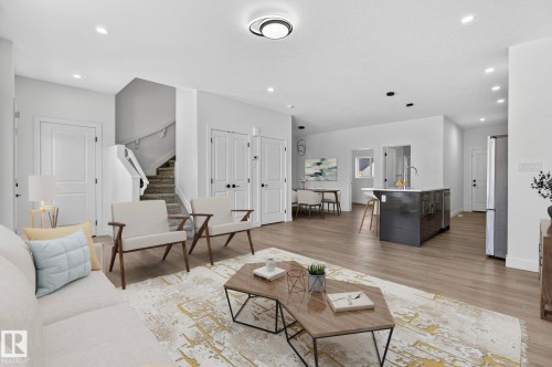 4603 36 Street, Beaumont, AB - Indoor Photo Showing Living Room