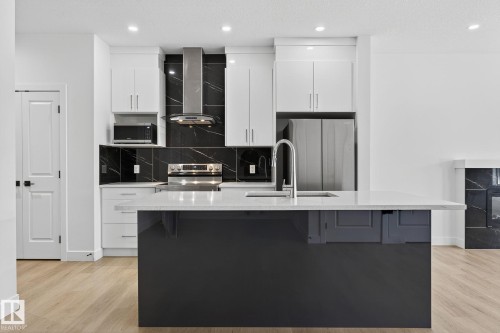 4603 36 Street, Beaumont, AB - Indoor Photo Showing Kitchen With Upgraded Kitchen