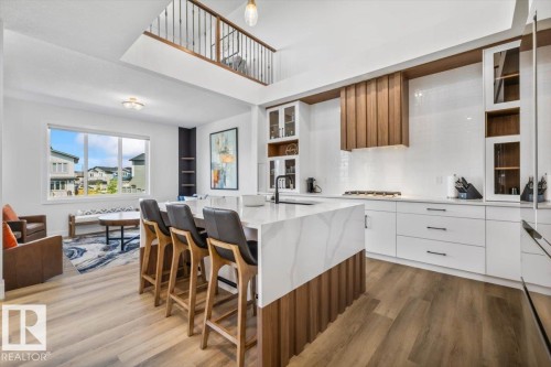 67 Meadowgrove Lane, Spruce Grove, AB - Indoor Photo Showing Kitchen With Upgraded Kitchen