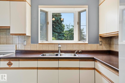 10527 137 Avenue Nw, Edmonton, AB - Indoor Photo Showing Kitchen With Double Sink