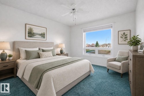 #208 9926 100 Av, Fort Saskatchewan, AB - Indoor Photo Showing Bedroom