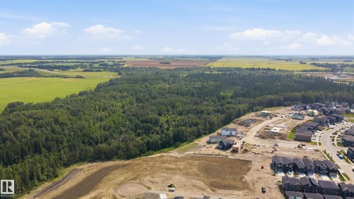 Expansive undeveloped land bordering mature forest and agricultural fields - 3 Pierwyck Loop, Spruce Grove, AB - Outdoor With View